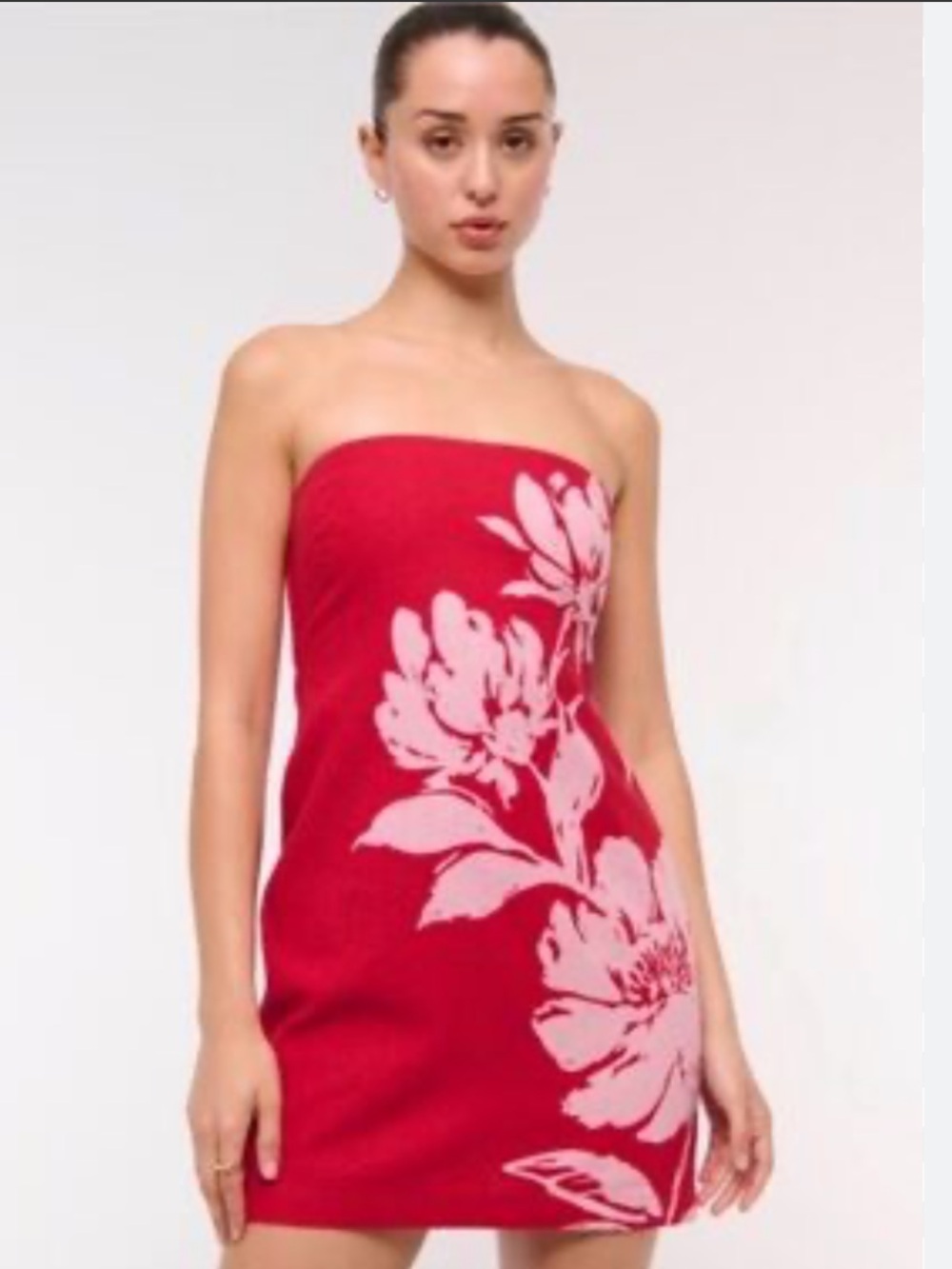 NWT Abercrombie and Fitch Scarlett strapless Linen Blend Skort Dress